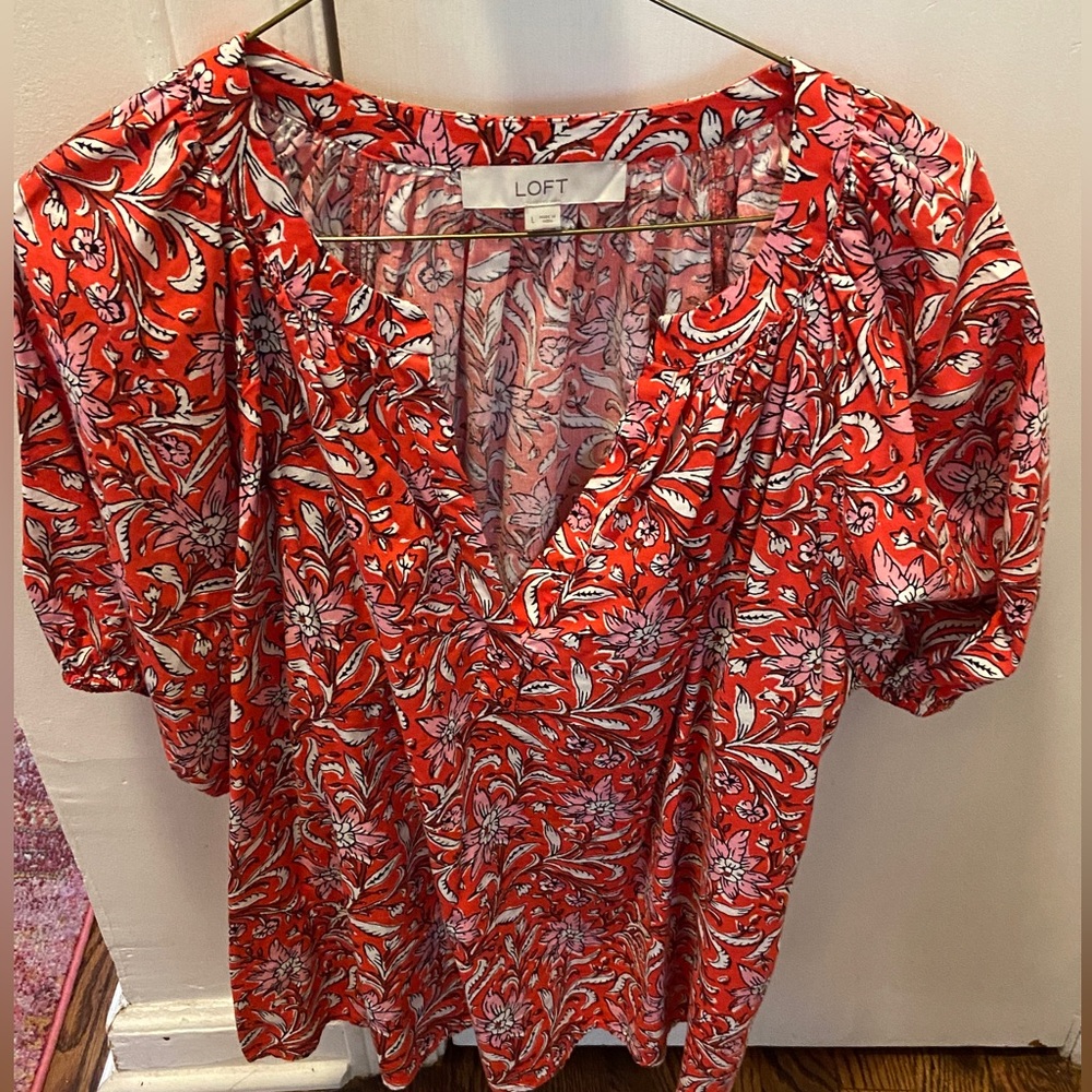 Loft floral print top